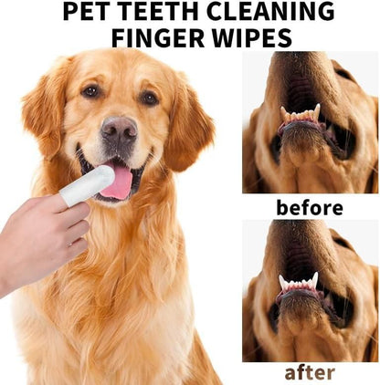 Pet Dental Finger Wipes for Dogs and Cats