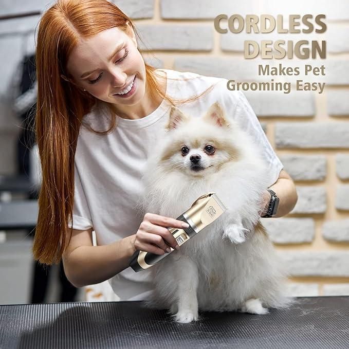 Pet Grooming Trimmer Set with Stainless Steel Ceramic Blade
