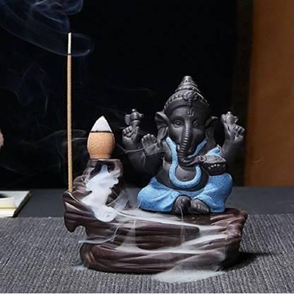 Lord Ganesha Backflow Incense Holder for Home Decor